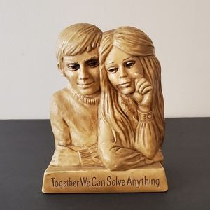 Vintage 1971 W. & R. Berries Together We Can Solve Anything Novelty Statue